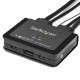 StarTech.com Commutateur KVM à 2 ports USB 4K 60 Hz DisplayPort avec câbles incorporés - 2