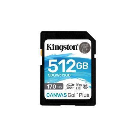 Kingston Technology Canvas Go! Plus mémoire flash 512 Go SD Classe 10 UHS-I - 1