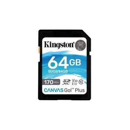 Kingston Technology Canvas Go! Plus mémoire flash 64 Go SD Classe 10 UHS-I - 1