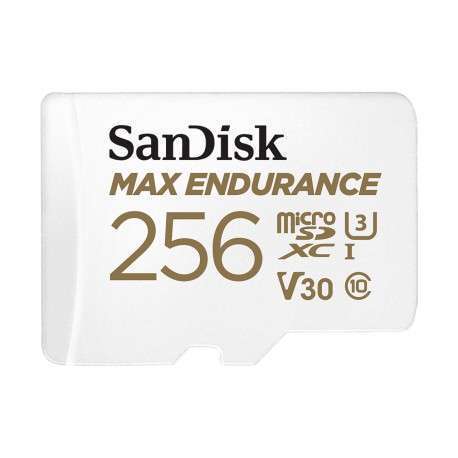 Sandisk MAX ENDURANCE mémoire flash 256 Go MicroSDXC Classe 10 UHS-I - 1