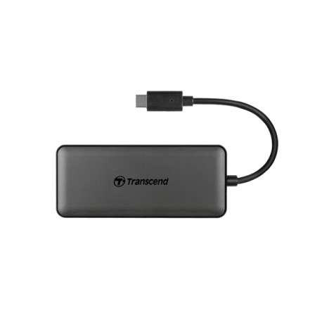 Transcend HUB5C USB 3.2 Gen 2 3.1 Gen 2 Type-C 10000 Mbit/s Noir - 1