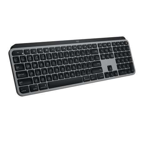 Logitech MX Keys for Mac clavier RF sans fil + Bluetooth AZERTY Français Aluminium, Noir - 1