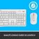 Logitech MK295 Silent Wireless Combo clavier RF sans fil QWERTY Français Blanc - 13