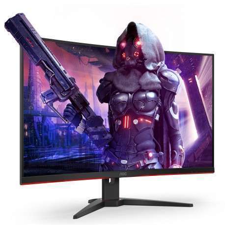 AOC Gaming CQ32G2SE/BK LED display 80 cm 31.5" 2560 x 1440 pixels 2K Ultra HD Noir, Rouge - 1