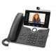 Cisco 8865, Refurbished téléphone fixe Charbon de bois Combiné filaire 5 lignes Wifi - 1