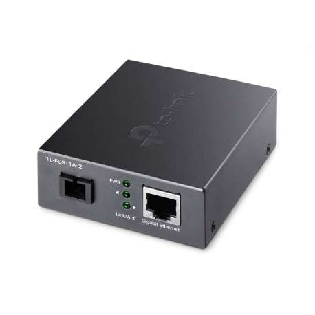 TP-LINK TL-FC311A-2 convertisseur de support réseau 1000 Mbit/s Noir - 1