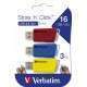 Verbatim Clé USB Store 'n? Click 3 x 16 Go Rouge / Bleu / Jaune - 2