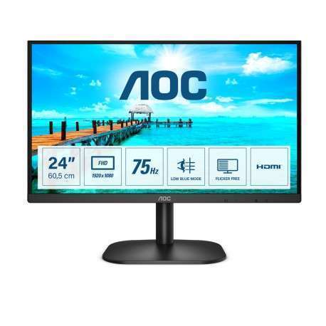 AOC Basic-line 24B2XDM écran plat de PC 60,5 cm 23.8" 1920 x 1080 pixels Full HD LCD Noir - 1