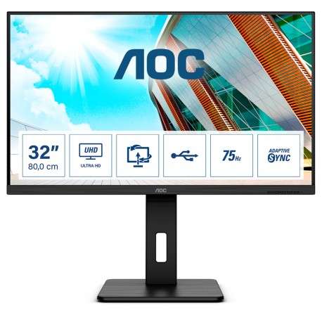 AOC Pro-line U32P2 écran plat de PC 80 cm 31.5" 3840 x 2160 pixels 4K Ultra HD LED Noir - 1