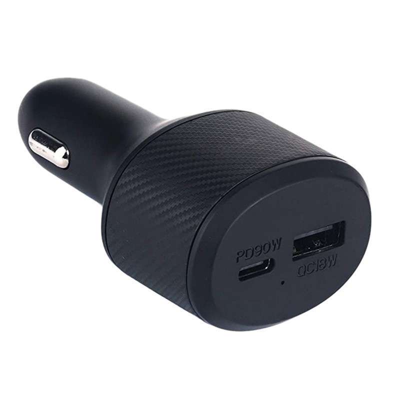 Dlh chargeur voiture allume cigare usb-c 90w power delivery pour