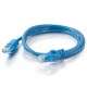 C2G Câble de raccordement réseau Cat6 avec gaine non blindé UTP de 2 M - Bleu - 4