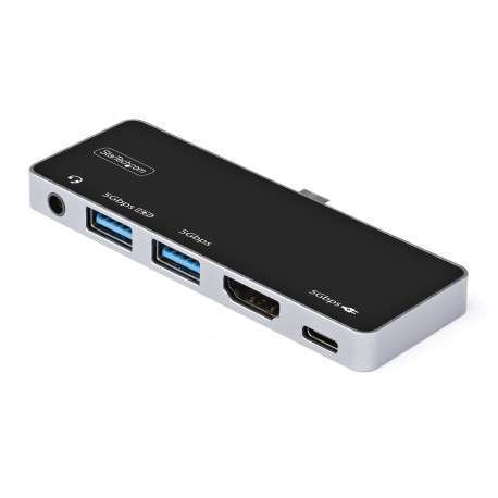 StarTech.com DKT30ICHPD station d'accueil Avec fil USB 3.2 Gen 1 3.1 Gen 1 Type-C Noir, Argent - 1