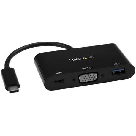 StarTech.com Adaptateur multifonction USB-C vers VGA avec port USB-A et Power Delivery - 1
