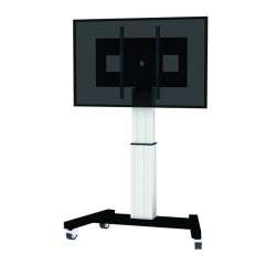 Newstar PLASMA-M2500SILVER 100" Portable flat panel floor stand Noir, Blanc socle d'écrans plats - 1