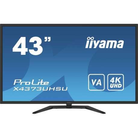 iiyama ProLite X4373UHSU-B1 écran plat de PC 108 cm 42.5" 3840 x 2160 pixels 4K Ultra HD Noir - 1