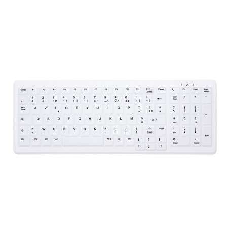 CHERRY AK-C7000 clavier RF sans fil AZERTY Français Blanc - 1