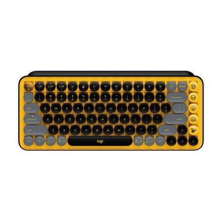 Logitech Pop Keys clavier RF sans fil + Bluetooth QWERTY US International Noir, Gris, Jaune - 1
