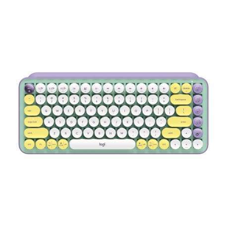 Logitech Pop Keys clavier RF sans fil + Bluetooth QWERTY US International Couleur menthe, Violet, Blanc, Jaune - 1