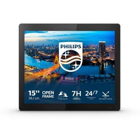 Philips B Line 152B1TFL/00 moniteur à écran tactile 38,1 cm 15" 1024 x 768 pixels Plusieurs pressions Noir - 1