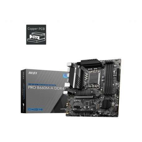 MSI PRO H610M-G DDR4 carte mère Intel H610 LGA 1700 micro ATX - 1