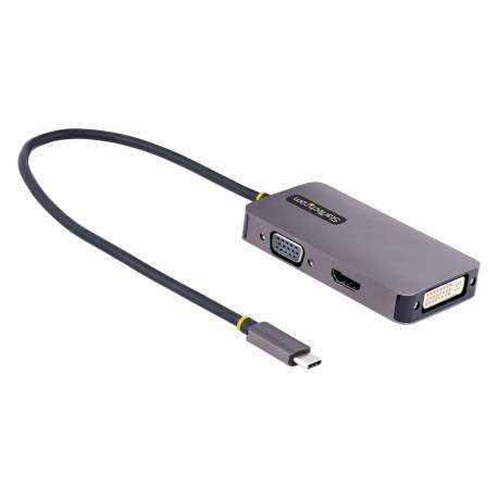 StarTech.com Adaptateur USB C vers HDMI VGA - Dock USB C Multiport Digital/AV - Adaptateur USB Type C Jusqu'à 4K60Hz - S - 1