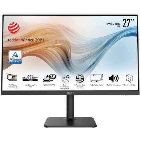 MSI Modern MD272P 68,6 cm 27" 1920 x 1080 pixels Full HD LCD Noir - 1