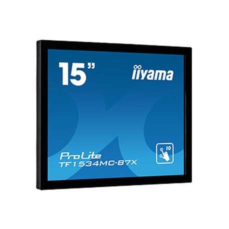 iiyama ProLite TF1534MC-B7X écran plat de PC 38,1 cm 15" 1024 x 768 pixels XGA LED Écran tactile Multi-utilisateur Noi - 1