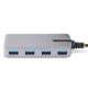 StarTech.com Hub USB 4 Ports - USB 3.0 5Gbps, Alimenté par Bus - Hub USB-A vers 4x USB-A avec entrée d'alimentation auxi - 3