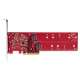 StarTech.com Adaptateur PCIe M.2 - PCIe x8/ x16 vers Double NVMe ou AHCI M.2 SSD - PCI Express 4.0, 7,8 Gbps par Disque, - 5