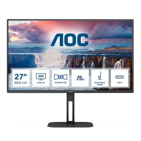 AOC V5 Q27V5C 68,6 cm 27" 2560 x 1440 pixels Quad HD LED Noir - 1