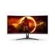 AOC G2 CU34G2XE/BK écran plat de PC 86,4 cm 34" 3440 x 1440 pixels Noir, Rouge - 2