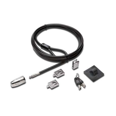 Kensington K64424WW 2.43m Noir, Acier inoxydable câble antivol - 1