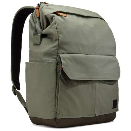 Case Logic LODP114PTG Toile, Coton Vert sac à dos - 1