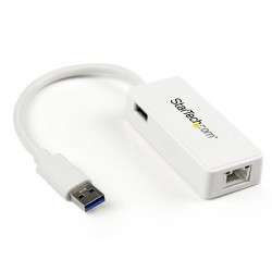 StarTech.com Adaptateur USB 3.0 vers Ethernet Gigabit - Carte Réseau Externe USB vers 1 Port RJ45 - Blanc - 1