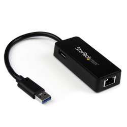 StarTech.com Adaptateur USB 3.0 vers Ethernet Gigabit - Carte Réseau Externe USB vers 1 Port RJ45 Ethernet - 1