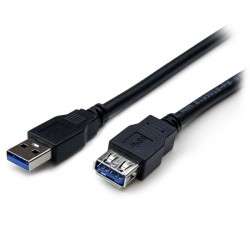 StarTech.com Câble d'extension noir SuperSpeed USB 3.0 A vers A 1 m - M/F - 1