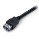 StarTech.com Câble d'extension noir SuperSpeed USB 3.0 A vers A 1 m - M/F - 3