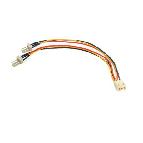 StarTech.com Câble Y d'alimentation pour Ventilateur TX3 - Câble Répartiteur 3 broches pour PC -15cm - 1
