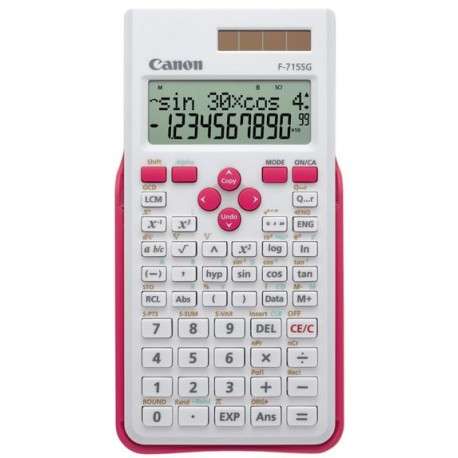 Canon F-715SG Poche Calculatrice scientifique Rose, Blanc calculatrice - 1