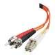 C2G 85493 2m LC ST Orange câble de fibre optique - 1