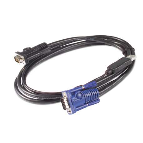 APC KVM USB Cable - 25 ft 7.6 m 7.6m Noir câble kvm - 1