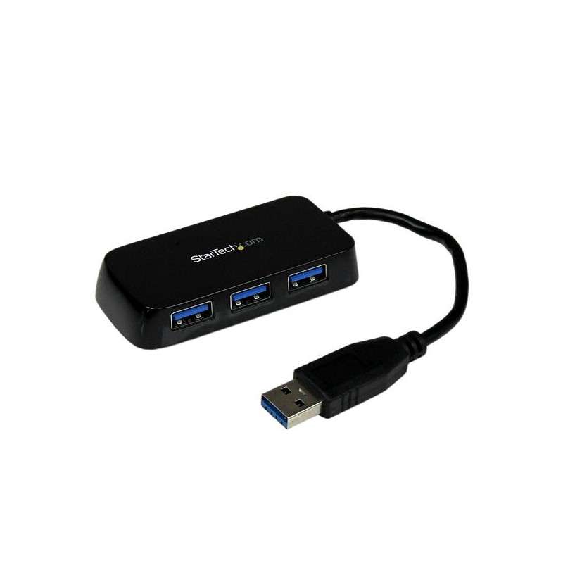 StarTech.com Hub USB 3.0 compact à 4 ports avec câble intégré