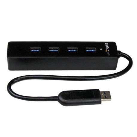 StarTech.com Hub USB 3.0 4 ports - Hub USB3 Externe Portable avec câble intégré - 1