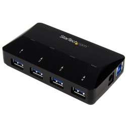 StarTech.com Hub USB 3.0 à 4 ports plus port dédié à la charge de 2,4 A - 1