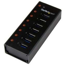 StarTech.com Hub USB 3.0 à 7 ports - Concentrateur USB à montage mural / sur bureau avec boîtier métallique - 1