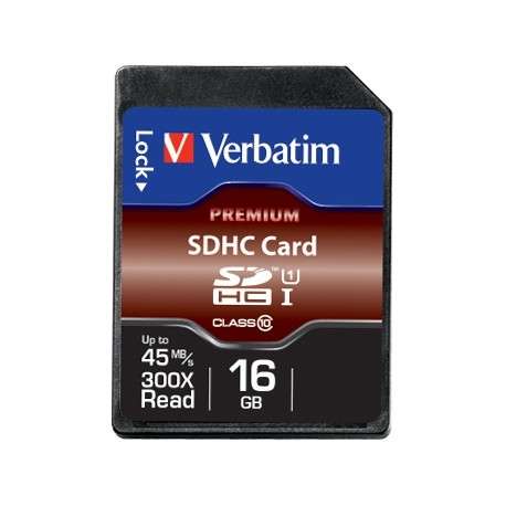 Verbatim Premium 16Go SDHC Classe 10 mémoire flash - 1