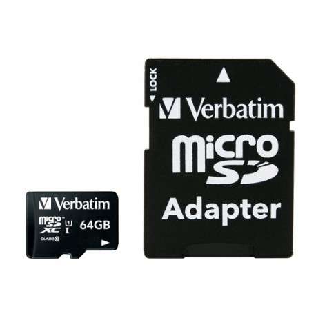 Verbatim Premium 64Go MicroSDXC Classe 10 mémoire flash - 1