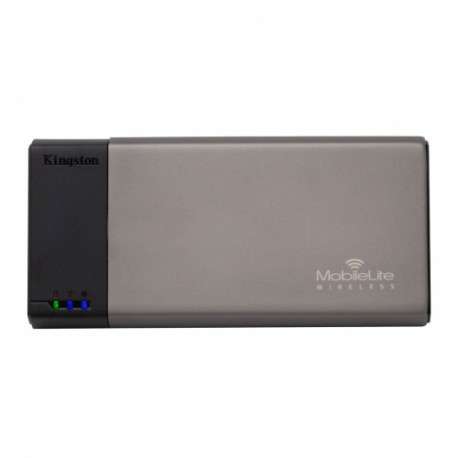 Kingston Technology MobileLite Wireless Wi-Fi Noir, Gris lecteur de carte mémoire - 1