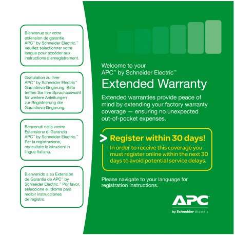 APC Service Pack 3 Year Warranty Extension for new product purchases cours d'informatique - 1