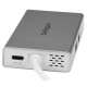 StarTech.com Adaptateur multiport USB-C pour ordinateur portable - Power Delivery - HDMI 4K - GbE - USB 3.0 - Argent et  - 3